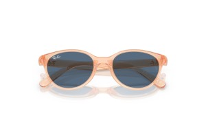 Ray-Ban RJ9080S gyerek napszemüveg – átlátszó narancs/sötétkék