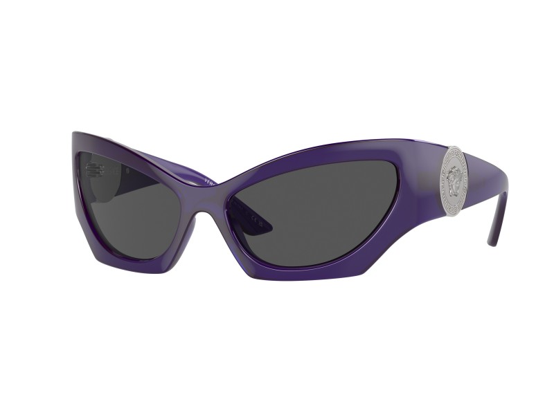 VERSACE VE4450 - Transparent Violet keret, sötétszürke
