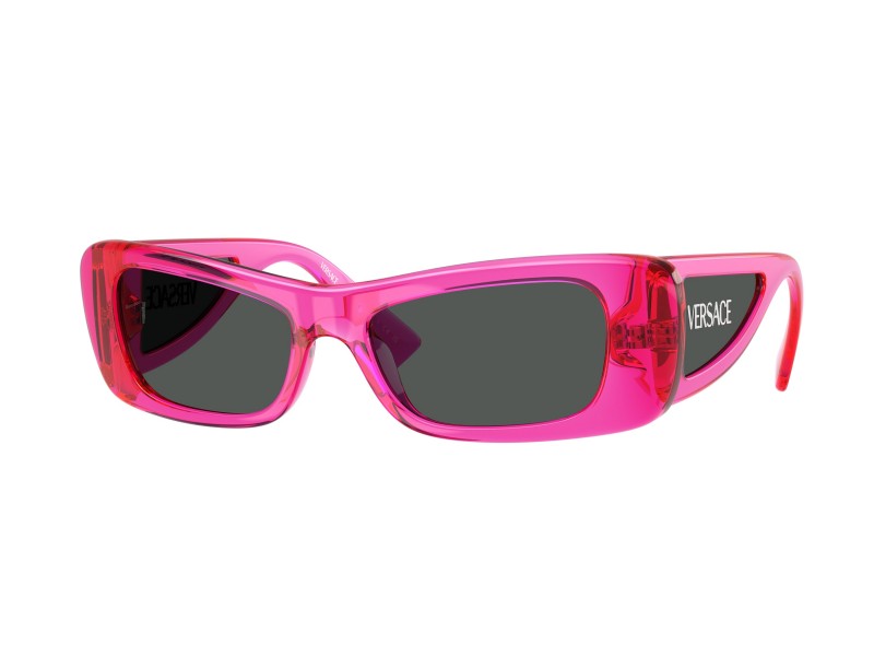 Versace VE4481 543487 – Fuchsia fluo keret, sötét szürke, UV