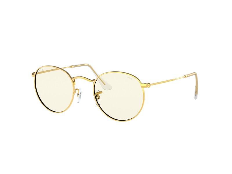 RAY-BAN RB3447 ROUND METAL Gold napszemüveg (9196BL)