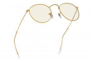 RAY-BAN RB3447 ROUND METAL Gold napszemüveg (9196BL)