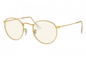 RAY-BAN RB3447 ROUND METAL Gold napszemüveg (9196BL)