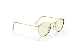 RAY-BAN RB3447 ROUND METAL Gold napszemüveg (9196BL)