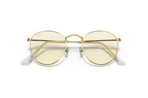 RAY-BAN RB3447 ROUND METAL Gold napszemüveg (9196BL)