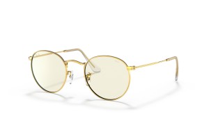 RAY-BAN RB3447 ROUND METAL Gold napszemüveg (9196BL)