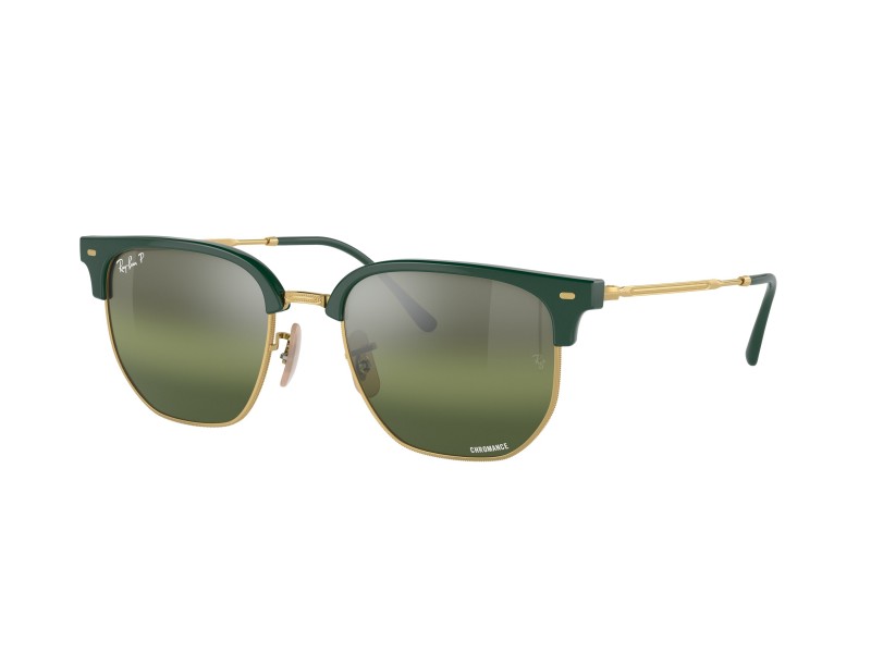 RAY-BAN RB4416 Clubmaster Green On Gold polarizált