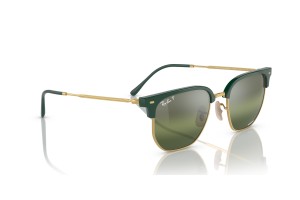 RAY-BAN RB4416 Clubmaster Green On Gold polarizált