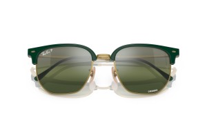 RAY-BAN RB4416 Clubmaster Green On Gold polarizált