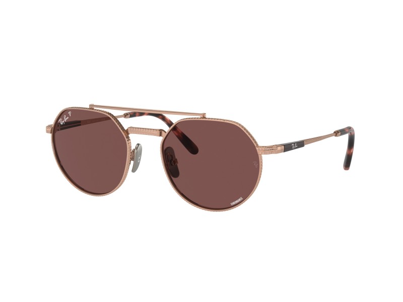 Ray-Ban RB8265 Jack II titán, Rose Gold, Dark Violet