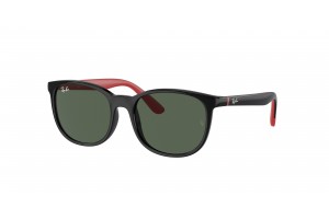 Ray-Ban RJ9079S 713171 fekete-piros sötétzöld lencse