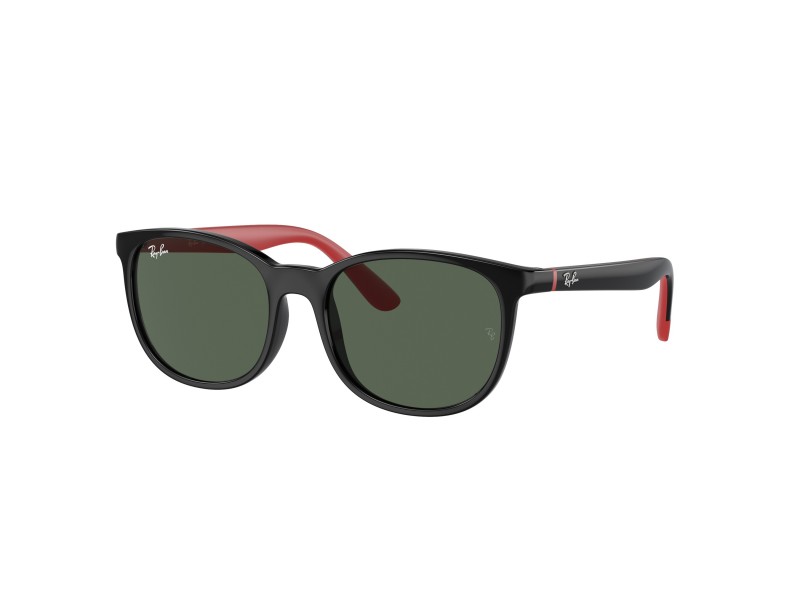 Ray-Ban RJ9079S 713171 fekete-piros sötétzöld lencse