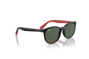 Ray-Ban RJ9079S 713171 fekete-piros sötétzöld lencse