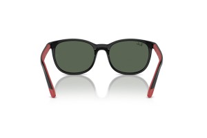 Ray-Ban RJ9079S 713171 fekete-piros sötétzöld lencse