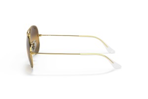 Ray-Ban RB3025 Aviator arany-ezüst keret, barna polarizált