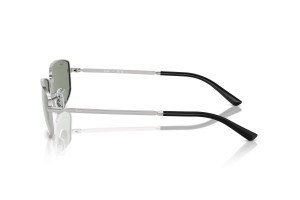 RAY-BAN RB3732 003/40 ezüst napszemüveg zöld tükrös lencsével