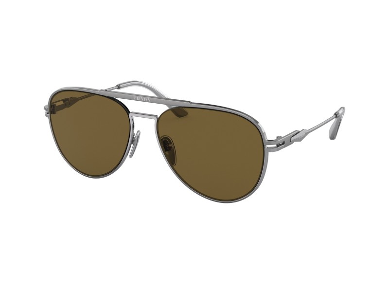 PRADA PR 54ZS 16F01T, matt gunmetal keret, sötétbarna lencse