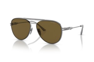 PRADA PR 54ZS 16F01T, matt gunmetal keret, sötétbarna lencse