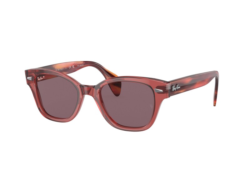 RAY-BAN RB0880S 6639AF átlátszó pink, Dark Violet
