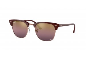 RAY-BAN RB3016 1365G9 CLUBMASTER Bordeaux On Rose Gold Gold/Red Polarised+ napszemüveg