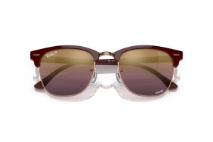 Ray-Ban Clubmaster RB3016 Bordeaux rózsaarany polarizált