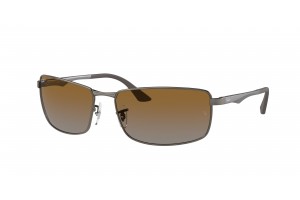 Ray-Ban RB3498 Gunmetal barna polarizált