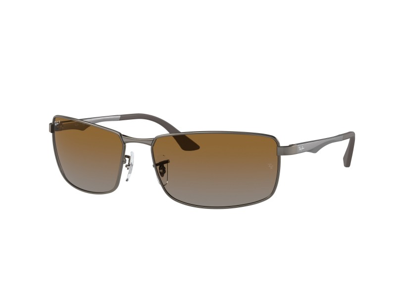 Ray-Ban RB3498 Gunmetal barna polarizált