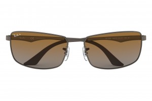 Ray-Ban RB3498 Gunmetal barna polarizált
