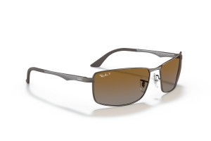 Ray-Ban RB3498 Gunmetal barna polarizált