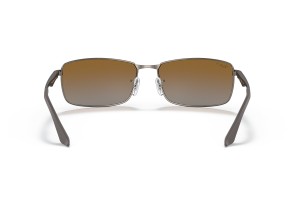 Ray-Ban RB3498 Gunmetal barna polarizált