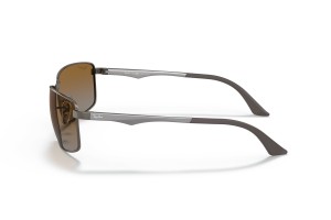 Ray-Ban RB3498 Gunmetal barna polarizált