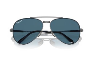 RAY-BAN RB8225 Aviator Titanium Gunmetal Blue polarizált