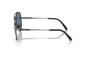 RAY-BAN RB8225 Aviator Titanium Gunmetal Blue polarizált