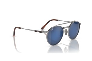 RAY-BAN RB8237 ROUND II Titanium — ezüst-szürke/kék