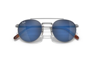 RAY-BAN RB8237 ROUND II Titanium — ezüst-szürke/kék
