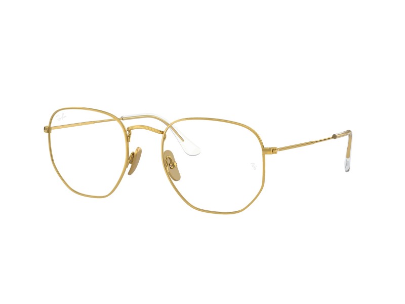 Ray-Ban RX8148V 1225 hexagonális arany szemüveg (DEMO)