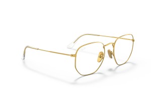 Ray-Ban RX8148V 1225 hexagonális arany szemüveg (DEMO)