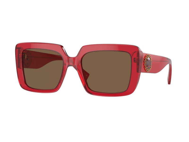 VERSACE VE4384B Transparent Red – sötétbarna lencse