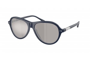 RALPH LAUREN RL8247U 55866G Shiny Blue Light Grey Mirror Silver napszemüveg
