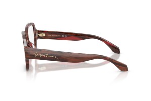 Giorgio Armani AR7297U 6479 bordó csíkos szemüveg - demo lencse