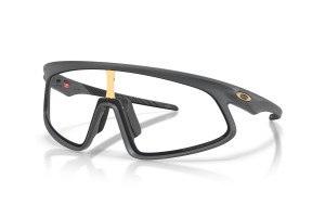 Oakley OO9524D RSLV — Matte Carbon, Clear-to-Black Iridium