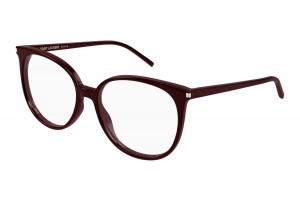 Saint Laurent SL 39 013 burgundi szemüveg (demo lencse)