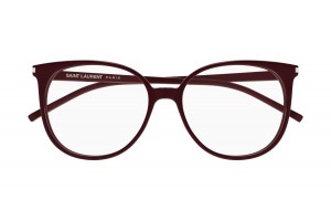 Saint Laurent SL 39 013 burgundi szemüveg (demo lencse)