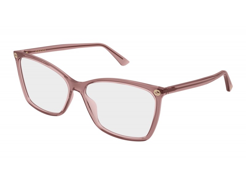 Gucci GG0025O 023 rózsaszín demo lencsés szemüveg