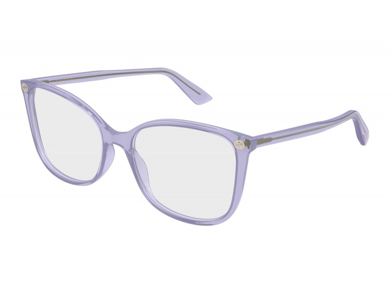 Gucci GG0026O 023 Violet demo lencsés szemüveg