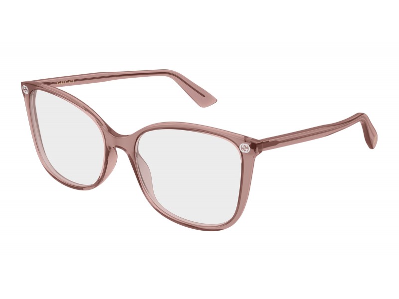 Gucci GG0026O 025 rózsaszín demo szemüveg