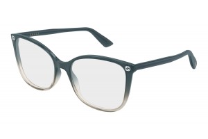 Gucci GG0026O 026 szürke szemüveg (demo lencse)