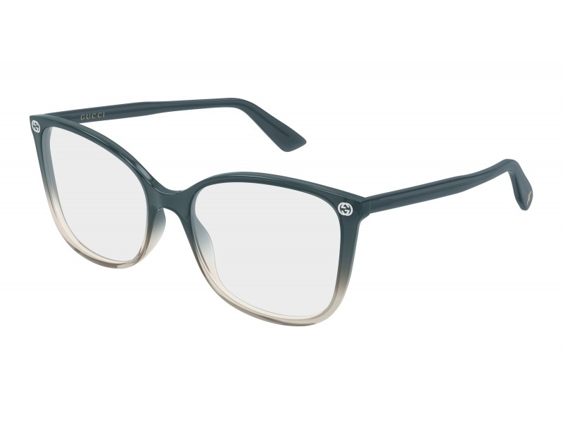 Gucci GG0026O 026 szürke szemüveg (demo lencse)