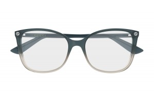 Gucci GG0026O 026 szürke szemüveg (demo lencse)