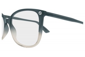 Gucci GG0026O 026 szürke szemüveg (demo lencse)
