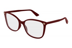 Gucci GG0026O 031 bordó szemüveg - demo lencse